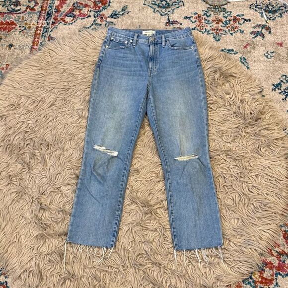 Madewell high rise slim crop boy jeans size 27 - Picture 1 of 5